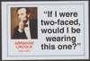 Famous Quotations - Abraham Lincoln on 6x4 in (150 x 100 mm) glossy card, unused and fine