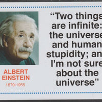 Famous Quotations - Albert Einstein on 6x4 in (150 x 100 mm) glossy card, unused and fine