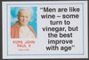 Famous Quotations - Pope John Paul II on 6x4 in (150 x 100 mm) glossy card, unused and fine