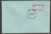 Guernsey - Alderney 1971 POSTAL STRIKE unaddressed cover bearing 3s Viscount cancelled with World Delivery postmark