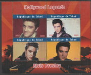 Chad 2020 Hollywood Legends - Elvis Presley perf sheetlet containing 4 values, unmounted mint