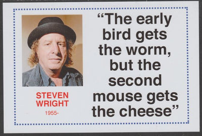 Famous Quotations - Steven Wright on 6x4 in (150 x 100 mm) glossy card, unused and fine