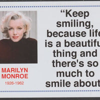 Famous Quotations - Marilyn Monroe on 6x4 in (150 x 100 mm) glossy card, unused and fine