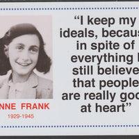 Famous Quotations - Anne Frank on 6x4 in (150 x 100 mm) glossy card, unused and fine