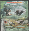 Uganda 2012 Endangered Species - Secretary Bird #2 perf sheetlet containing 4 values unmounted mint.