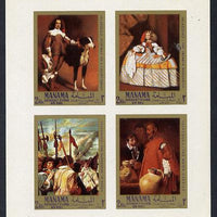 Manama 1968 Paintings by Velazquez imperf m/sheet unmounted mint (Mi BL A4)