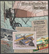 Burundi 2012 Centenary of Henri Salmet's London to Paris Flight perf souvenir sheet,containing 1 value unmounted mint.t.