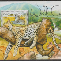 Uganda 2012 Wild Cats perf souvenir sheet,containing 1 value unmounted mint.t.