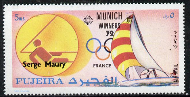 Fujeira 1972 Sailing (Serge Maury) from Olympic Winners set unmounted mint (Mi 1441)