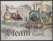 Uganda 2012 Steam Trains perf souvenir sheet,containing 1 value unmounted mint.t..