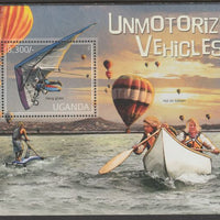 Uganda 2012 Unmotorized Vehicles perf souvenir sheet,containing 1 value unmounted mint.t..