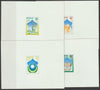 Senegal 1991 Sixth Summit Meeting set of 4 die proofs in issued colours on thin card, as SG 1133-36