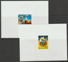 Senegal 2001 50th Anniv of UN High Commission for Refugees set of 2 die proofs in issued colours on thin card, as SG 1645-46