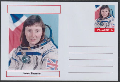 Palatine (Fantasy) Personalities - Helen Sharman postal stationery card unused and fine