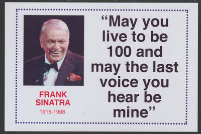 Famous Quotations - Frank Sinatra on 6x4 in (150 x 100 mm) glossy card, unused and fine