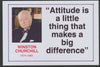 Famous Quotations - Winston Churchill on 6x4 in (150 x 100 mm) glossy card, unused and fine