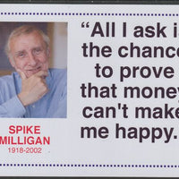 Famous Quotations - Spike Milligan on 6x4 in (150 x 100 mm) glossy card, unused and fine