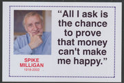 Famous Quotations - Spike Milligan on 6x4 in (150 x 100 mm) glossy card, unused and fine