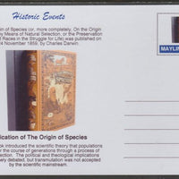 Mayling (Fantasy) Historic Events - Darwin's Origin of Species - glossy postal stationery card unused and fine