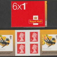 Great Britain 2015 Bees Booklet with 4 x 1st class definitives plus 2 x Bee stamps SG PM48