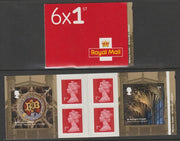 Great Britain 2017 Windsor Castle Booklet with 4 x 1st class definitives plus 2 x St George's Chapel stamps SG PM54