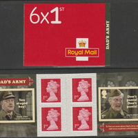 Great Britain 2018 Dad's Army Booklet with 4 x 1st class definitives plus 2 x Dad's Army stamps SG PM61