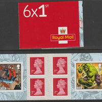 Great Britain 2019 Marvel Booklet with 4 x 1st class definitives plus 2 x Marvel stamps SG PM65