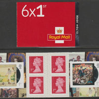 Great Britain 2019 Elton John Booklet with 4 x 1st class definitives plus 2 x Elton John stamps SG PM68