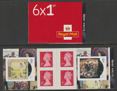 Great Britain 2019 Elton John Booklet with 4 x 1st class definitives plus 2 x Elton John stamps SG PM68