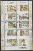 Singapore 2004 Paintings by Ong Kim Seng perforated sheetlet containing 10 values unmounted mint, as SG1370-79