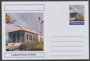 Chartonia (Fantasy) Landmarks - Longwood House, St Helena postal stationery card unused and fine