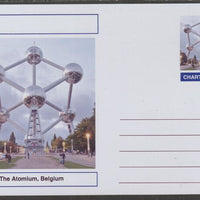 Chartonia (Fantasy) Landmarks - The Atomium, Belgium postal stationery card unused and fine