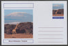 Chartonia (Fantasy) Landmarks - Mount Kilimanjaro, Tanzania postal stationery card unused and fine