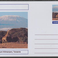 Chartonia (Fantasy) Landmarks - Mount Kilimanjaro, Tanzania postal stationery card unused and fine