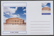 Chartonia (Fantasy) Landmarks - El Jem, Tunisia postal stationery card unused and fine