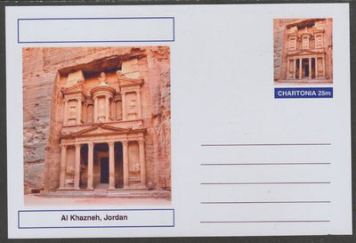 Chartonia (Fantasy) Landmarks - Al Khazneh, Jordan postal stationery card unused and fine