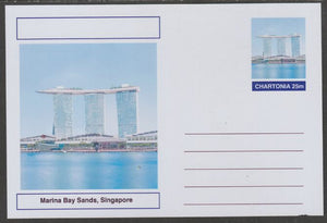 Chartonia (Fantasy) Landmarks - Marina Bay Sands, Singapore postal stationery card unused and fine