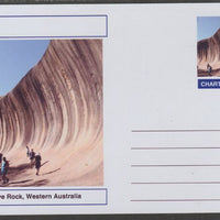 Chartonia (Fantasy) Landmarks - Wave Rock, Western Australia postal stationery card unused and fine