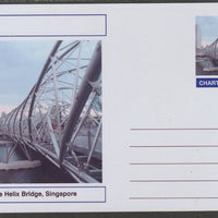 Chartonia (Fantasy) Bridges - The Helix Bridge, Singapore postal stationery card unused and fine