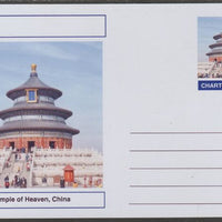 Chartonia (Fantasy) Landmarks - Temple of Heaven, China postal stationery card unused and fine