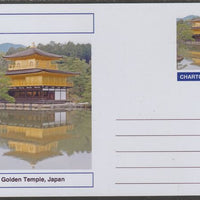 Chartonia (Fantasy) Landmarks - The Golden Temple, Japan postal stationery card unused and fine