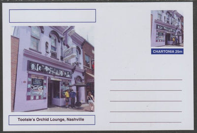 Chartonia (Fantasy) Landmarks - Tootsi's Orchid Lounge, Nashville postal stationery card unused and fine