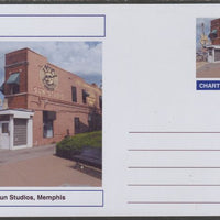 Chartonia (Fantasy) Landmarks - Sun Studios, Memphis postal stationery card unused and fine
