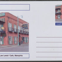 Chartonia (Fantasy) Landmarks - Jerry Lee Lewis' Cafe, Memphis postal stationery card unused and fine