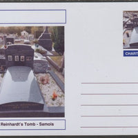 Chartonia (Fantasy) Landmarks - Django Reinhardt's Tomb, Samois-sur-Seine postal stationery card unused and fine