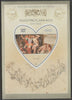 Madagascar 2015 Baraque Painters - Agostino Carracci perf deluxe sheet containing one heart shaped value unmounted mint