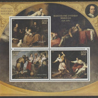 Madagascar 2015 Baraque Painters - Bartoleme Esteban Murillo perf sheetlet containing 3 values unmounted mint