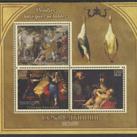 Madagascar 2015 Baraque Painters - Cesare Dandini perf sheetlet containing 3 values unmounted mint