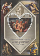 Madagascar 2015 Baraque Painters - Orazio Gentileschi perf deluxe sheet containing one heart shaped value unmounted mint