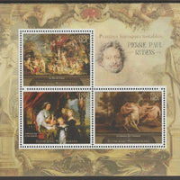 Madagascar 2015 Baraque Painters - Peter Paul Rubens perf sheetlet containing 3 values unmounted mint